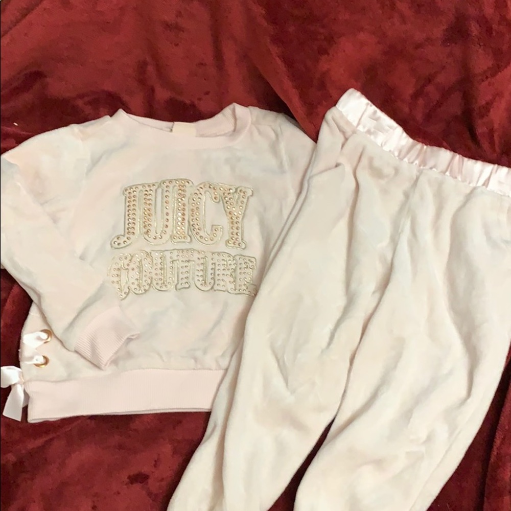 Little girls velour set.